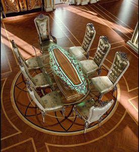 Стол со стеклянной столешницей  Vittoria
