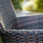Кресло плетеное Aroma темно-коричневое