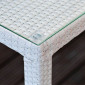 Стол обеденный прямоугольный плетеный Milano белый