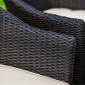 Плетеное кресло Warsaw темно-коричневое